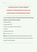 NR 328 Nursing Exam 2 Pediatric 2026&sol;2027  Chamberlain Test Bank Questions and Answers with  Complete Solutions and Verified Rationales Grade A
