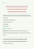 NR 328 Pediatric Nursing Exam 1 2026&sol;2027 Pediatric Care  Concepts Test Bank with Verified Answers and NCLEX  Rationales Grade A Comprehensive Review Guide