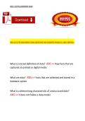 WGU C175 &ndash; Data Management Foundations&comma; Pre-Assessment Exam Questions and Answers&comma; A&plus; Verified Study Guide