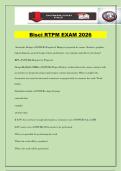 Bisci RTPM EXAM 2026
