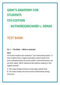 2026 NGN NCLEX Test Bank for Gray&rsquo;s Anatomy for Students 5th Edition by Drake Vogl Mitchell &vert; MCQs Rationales Clinical Judgment