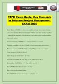 RTPM Exam Guide&colon; Key Concepts in Telecom Project Management EXAM 2026