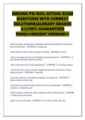 INDIANA PSI NAIL ACTUAL EXAM  QUESTIONS WITH CORRECT  SOLUTIONS&vert;&vert;ALREADY GRADED  A&plus;&vert;&vert;100&percnt; GUARANTEED  PASS&vert;&vert;<<RECENT VERSION>> 