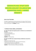 INDIANA PSI NAIL STUDY GUIDE  UPDATED 2026&sol;2027 SYLLABUS&vert;&vert;100&percnt;  GUARANTEED PASS&vert;&vert;<<NEWEST  VERSION>> 