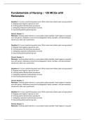 Fundamentals&lowbar;of&lowbar;Nursing&lowbar;120&lowbar;MCQs&lowbar;with&lowbar;Rationale
