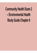 Community Health Exam 2 &ndash; Environmental Health Study Guide Chapter 6 2025&sol; 2026 Comprehensive Nursing Review Guide with Solutions