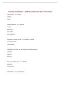 Accounting 201 Final Exam &vert; UPDATED Questions with 100&percnt; Correct Answers