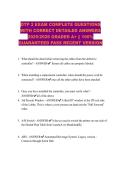 OTP 2 EXAM COMPLETE QUESTIONS WITH CORRECT DETAILED ANSWERS 2025&sol;2026 GRADED A&plus; &vert;&vert; 100&percnt; GUARANTEED PASS RECENT VERSION