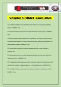 Chapter 4&colon; MGMT Exam 2026