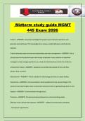 Midterm study guide MGMT 445 Exam 2026