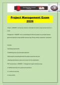 Project Management Exam 2026