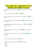 TM A-School Test 3 UPDATED ACTUAL   Questions and CORRECT Answers  