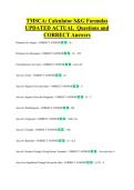 TMSCA&colon; Calculator S&G Formulas  UPDATED ACTUAL  Questions and  CORRECT Answers 
