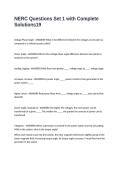 NERC Questions Set 1 with Complete Solutions