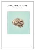 VOLLEDIGE samenvatting van ALLE hoofdstukken van NEUROPSYCHOLOGY  in het NEDERLANDS