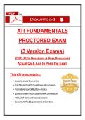 ATI FUNDAMENTALS  PROCTORED EXAM   &lpar;3 Version Exams&rpar;    &lpar;NGN-Style Questions & Case Scenarios&rpar;  Actual Qs & Ans to Pass the Exam