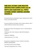 WEB WOC OSTOMY CARE PRACTICE  CERTIFICATION COMPILATION 2026 IN  DEPTH QUIZ QUESTIONS ALL TOPICS  COVERED EXPERT VERIFIED ANSWERS  GRADED A&plus;