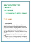 2026 NGN NCLEX Test Bank for Gray&rsquo;s Anatomy for Students 5th Edition by Drake Vogl Mitchell &vert; Clinical MCQs with Rationales
