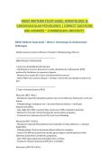 NR507 MIDTERM STUDY GUIDE&colon; HEMATOLOGIC &  CARDIOVASCULAR PATHOLOGIES &vert; CORRECT QUESTIONS  AND ANSWERS ~ CHAMBERLAIN UNIVERSITY&period; 