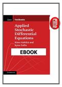 Applied Stochastic Differential Equations &lpar;S&auml;rkk&auml; & Solin&rpar; &vert; Complete eBook PDF