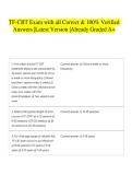 TF-CBT Exam with all Correct & 100&percnt; Verified Answers &vert;Latest Version &vert;Already Graded A&plus;