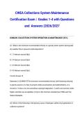 CWEA Collections System Maintenance Certification Exam &vert; Actual Test Bank Grades 1-4 with Answers &lpar;2026&sol;2027