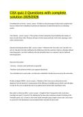 CSX quiz 2 Questions with complete solution 2025&sol;2026