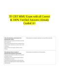 TF CBT MMU Exam with all Correct & 100&percnt; Verified Answers &vert;Already Graded A&plus;
