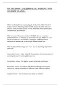 PSY 1001 EXAM 1 &vert; QUESTIONS AND ANSWERS &vert; WITH COMPLETE SOLUTION&period;