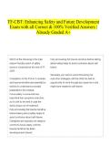 TF-CBT&colon; Enhancing Safety and Future Development Exam with all Correct & 100&percnt; Verified Answers &vert;Already Graded A&plus;