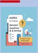 APEA Pre-Predictor Exam Q&A 2026  Latest Tested Questions & Verified Answers