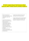 TF-CBT&colon; Conjoint Parent-Child Sessions with all Correct & 100&percnt; Verified Answers &vert;Already Graded A&plus;
