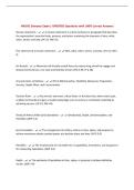 AWOIC Entrance Exam &vert; UPDATED Questions with 100&percnt; Correct Answers
