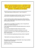 NR565 ADVANCED PHARMACOLOGY&colon;  MIDTERM STUDY  GUIDE &vert; 2026 KEY PHARMACOLOGY CONCEPTS&comma; CYP450  & TREATMENTS CORRECT QUESTIONS AND VERIFIED  ANSWERS ~ CHAMBERLAIN UNIVERSITY 