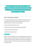 A & P2 STRAIGHTERLINE FINAL EXAM 2026&sol;2027 &vert; 150 Questions and Answers with Complete Solutions &vert; Anatomy and Physiology II &vert; Human Biology &vert; Clinical Correlations &vert; Pass Guaranteed - A&plus; Graded