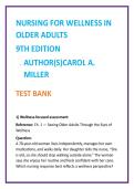 2026 NGN NCLEX Test Bank for Nursing for Wellness in Older Adults 9th Edition by Carol A&period; Miller &vert; MCQs Rationales Clinical Judgment