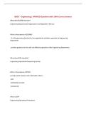 BDOC &ndash; Engineering &vert; UPDATED Questions with 100&percnt; Correct Answers
