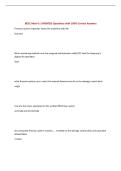 BECC Mod 4 &vert; UPDATED Questions with 100&percnt; Correct Answers