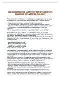 EAQ MANAGEMENT OF CARE STUDY SET WITH COMPLETE SOLUTIONS 100&percnt; VERIFIED 2026-2027&excl;&excl;