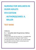 2026 NGN NCLEX Test Bank for Nursing for Wellness in Older Adults 9th Edition by Carol A&period; Miller &vert; MCQs Rationales Clinical Judgment