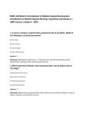 NURS 120 Medical Surgical Nursing 2026&sol;2027 WEST COAST University Bundled Exams 