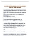 NYC FLSD TEST EXAM QUESTIONS AND CORRECT ANSWERS LATEST UPDATE&excl;&excl;