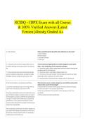 NCIDQ &ndash; IDPX Exam with all Correct & 100&percnt; Verified Answers &vert;Latest Version &vert;Already Graded A&plus;
