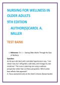 2026 NGN NCLEX Test Bank for Nursing for Wellness in Older Adults 9th Edition by Carol A&period; Miller &vert; MCQs Rationales Clinical Judgment