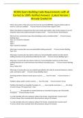 NCIDQ Exam Building Code Requirements with all Correct & 100&percnt; Verified Answers &vert;Latest Version &vert;Already Graded A&plus;