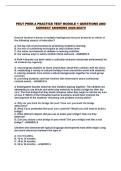 PECT PREK-4 PRACTICE TEST MODULE 1 QUESTIONS AND CORRECT ANSWERS 2026-2027&excl;&excl;