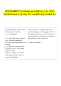 NCIDQ IDPX Prep Exam with all Correct & 100&percnt; Verified Answers &vert;Latest Version &vert;Already Graded A&plus;