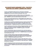 RN CONCEPT-BASED ASSESSMENT LEVEL 1 PRACTICE B QUESTIONS AND CORRECT ANSWERS 2026 UPDATE&excl;&excl;