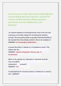 CA Life Insurance Exam &vert;&vert; Most Recent Exam 2026-2027  Actual Complete Real Exam Questions And Correct  Answers &lpar;Verified Answers&rpar; Already Graded A&plus; &vert;  Guaranteed  Success &vert; Newest Exam&vert; Just                     Released&excl;&excl; 