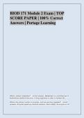 BIOD 171 Module 2 Exam &vert; TOP  SCORE PAPER &vert; 100&percnt; Correct  Answers &vert; Portage Learning